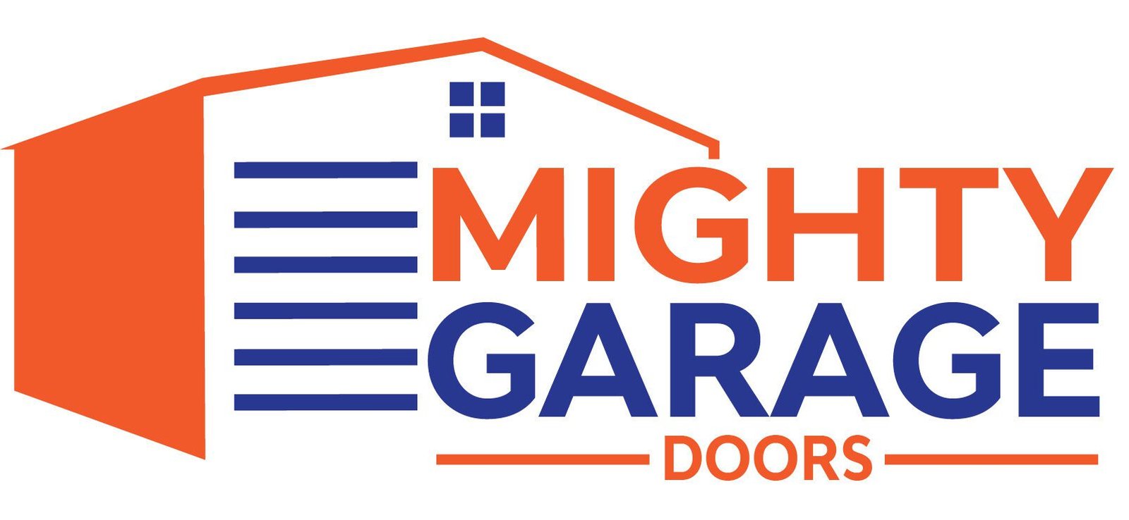Mighty Garage Door Logo